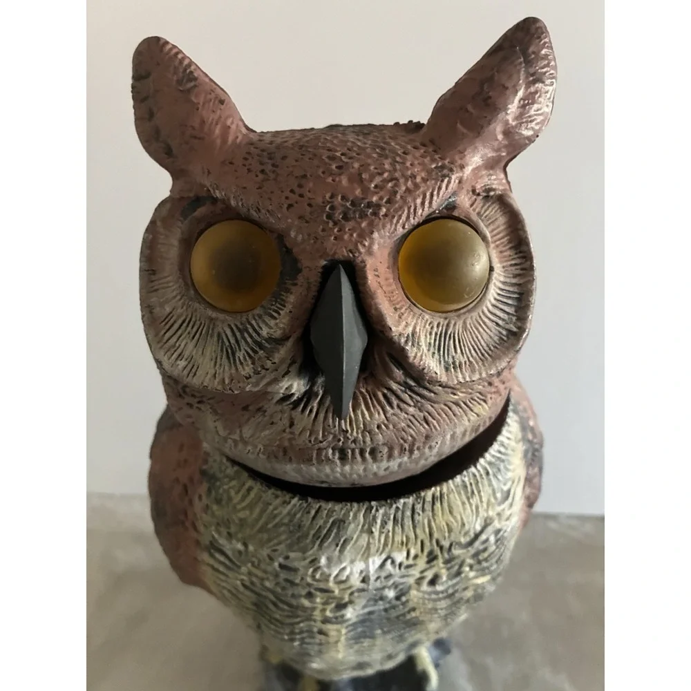 Gardeneer Owl Decoy Bird Control Plastic‎ Swivel Head 20